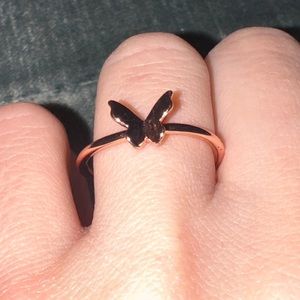 Butterfly Copper Colored Adjustable Ring